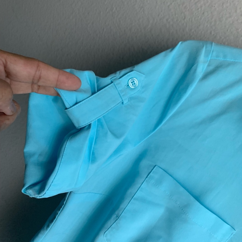 Chico's Blue Button-Up Shirt - Picture 5 of 8